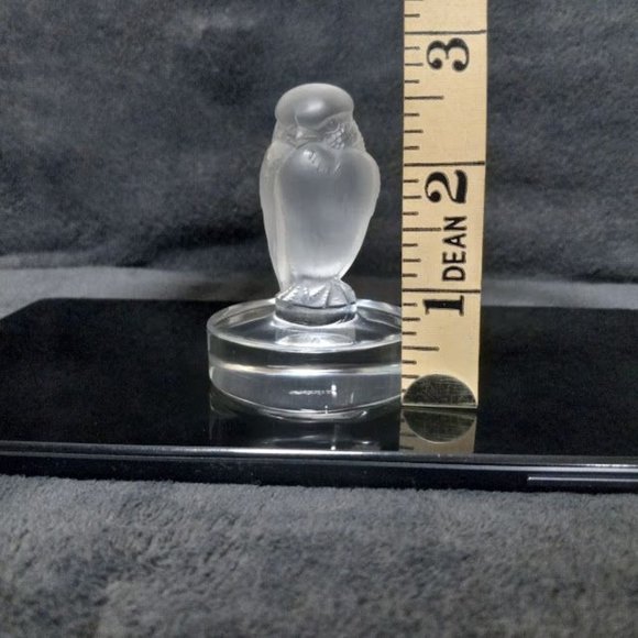 Vintage 1980s Lalique France Crystal Art Glass Hawk, Bird Of Prey Figurine - Picture 7 of 9
